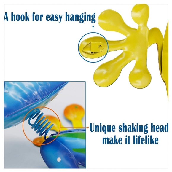 Large Metal Continental Art Center Colorful Lizard Wall Decor - Garden Stake - Picture 5 of 5